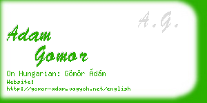 adam gomor business card