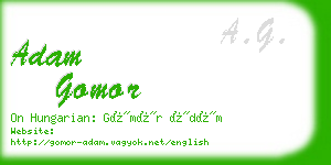 adam gomor business card